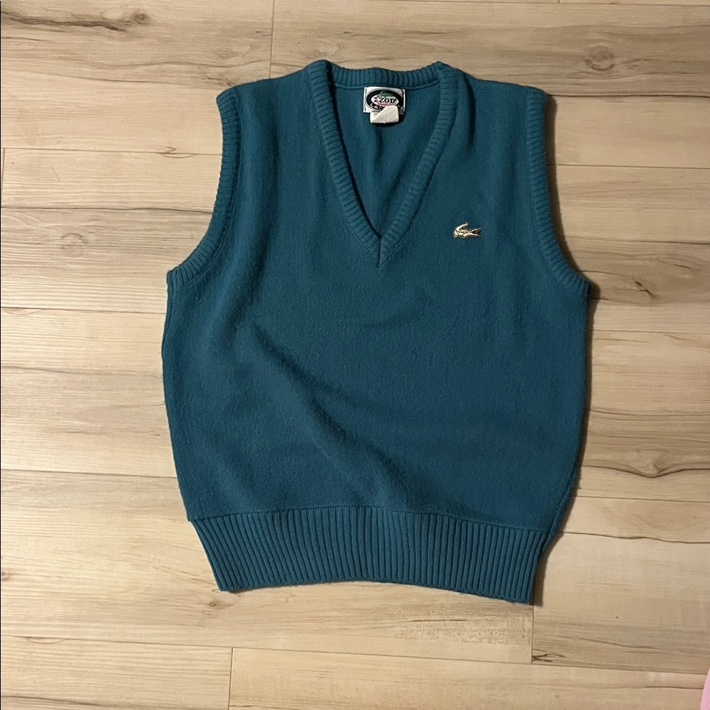 Lacoste Men's Blue V-Neck Sweater Vest